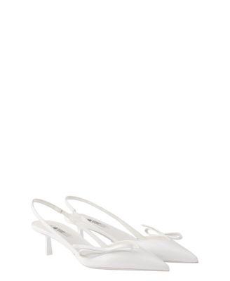 Women's Patent Leather Slingback Pumps by PRADA