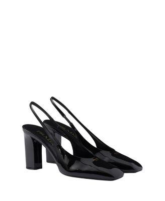 Women's Patent Leather Slingback Pumps by PRADA