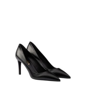 Women's Patent Saffiano Leather Pumps by PRADA
