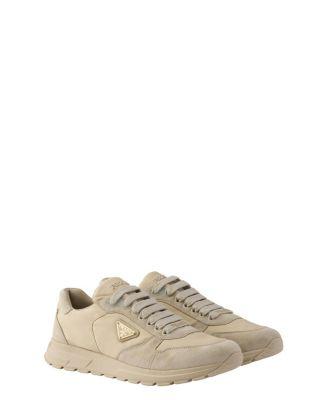 Women's Prax 2.0 Re-Nylon and Suede Sneakers by PRADA