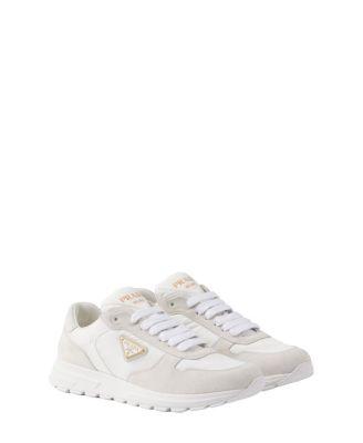 Women's Prax 2.0 Re-Nylon and Suede Sneakers by PRADA