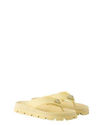 Women's Rubber Thong Sandals by PRADA