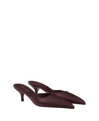 Women's Satin Mules by PRADA
