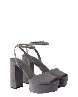 Women's Suede Platform Sandals by PRADA