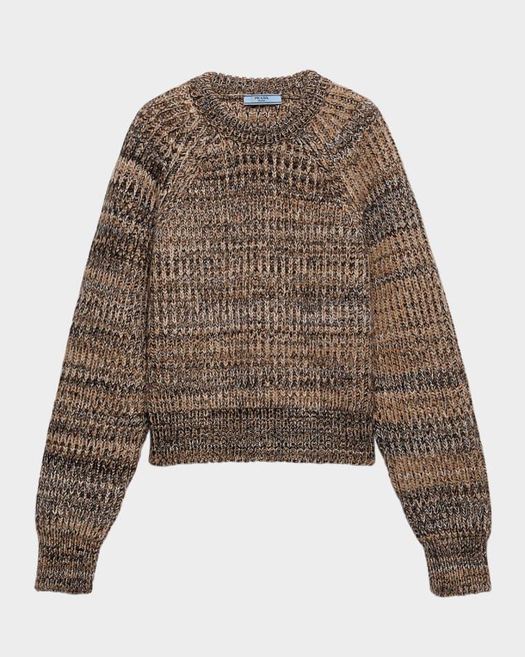 Wool and Cashmere Crewneck Sweater by PRADA