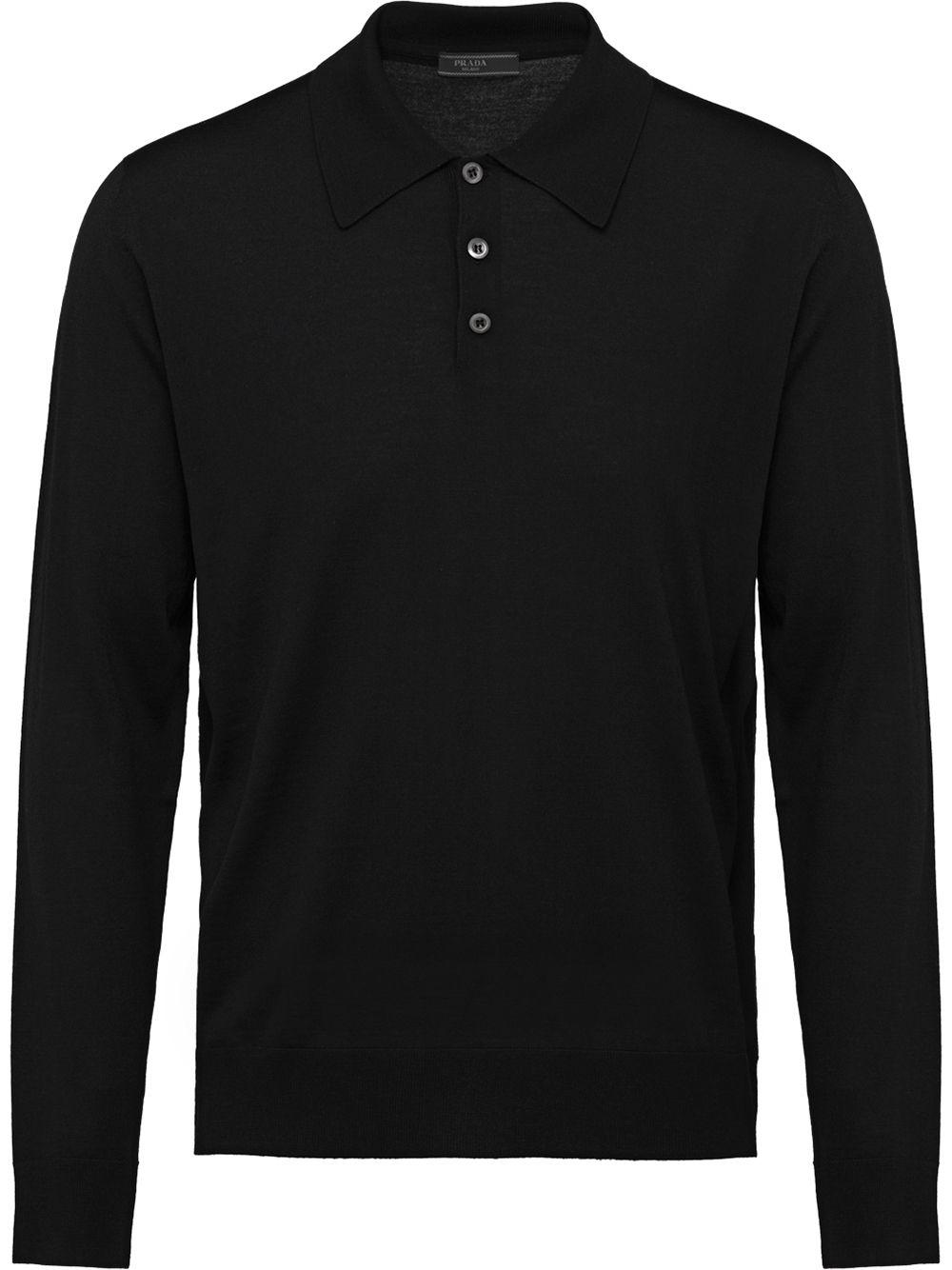 Worsted wool polo shirt by PRADA