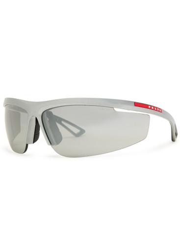 Wrap-around mask sunglasses by PRADA