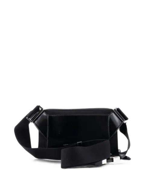 Zip Around Front Pocket Re-Nylon with Leather belt bag by PRADA 