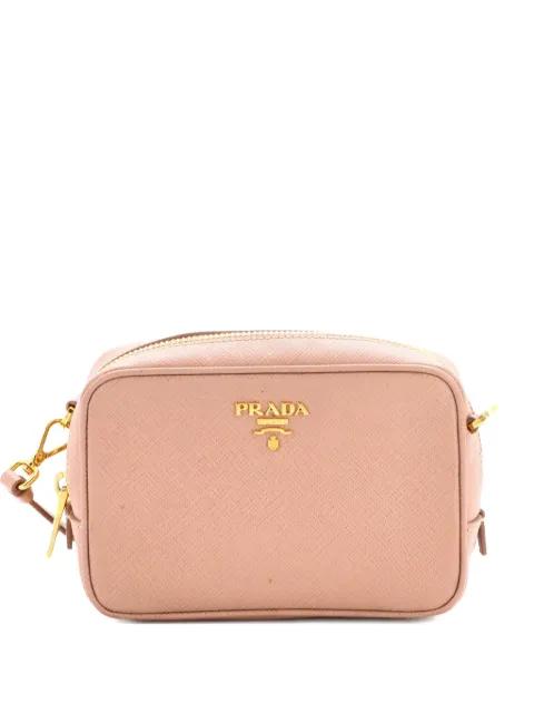 Zip Saffiano Leather Mini crossbody bag by PRADA 