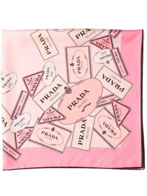 all-over print scarf by PRADA