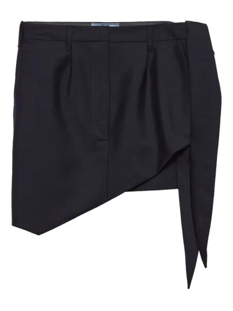 asymmetric miniskirt by PRADA
