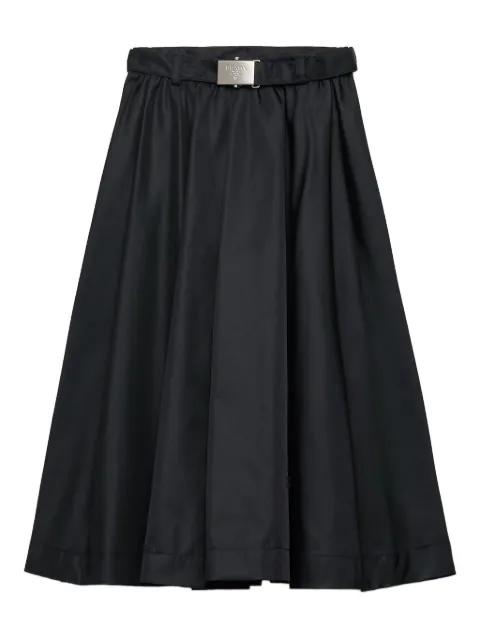 belted pleated skirt by PRADA