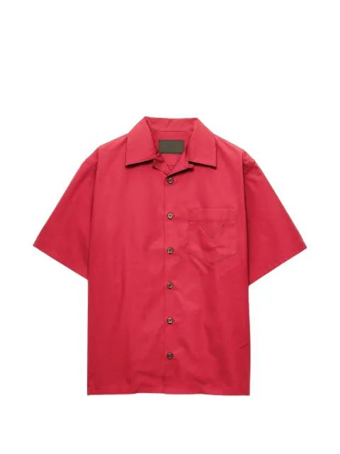 breast-pocket button shirt by PRADA