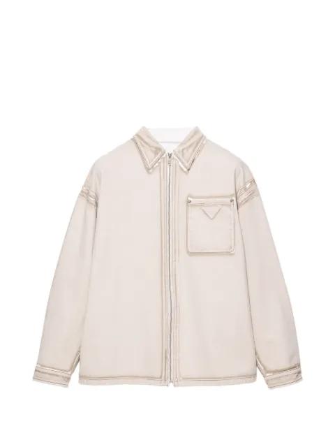 bull denim zipper shirt by PRADA