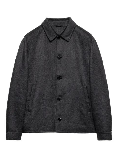 button double knit jacket by PRADA