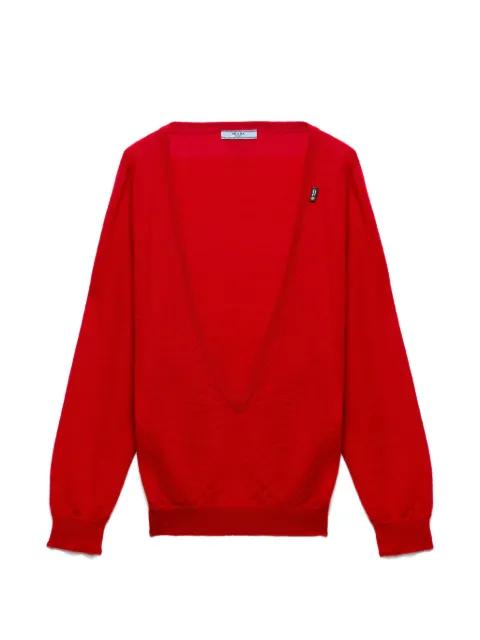cashmere V-neck sweater by PRADA