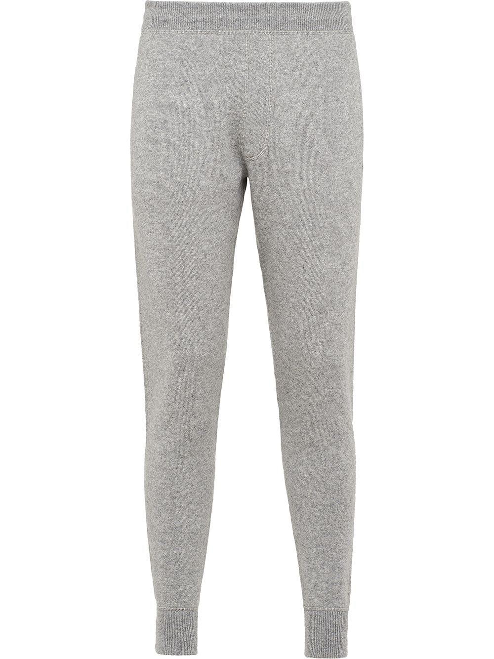 cashmere knitted track pants by PRADA