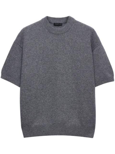 cashmere short-sleeve sweater by PRADA
