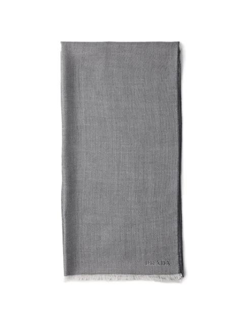 cashmere, wool and silk scarf by PRADA