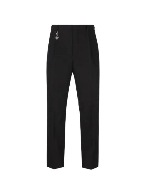 charm-detail trousers by PRADA