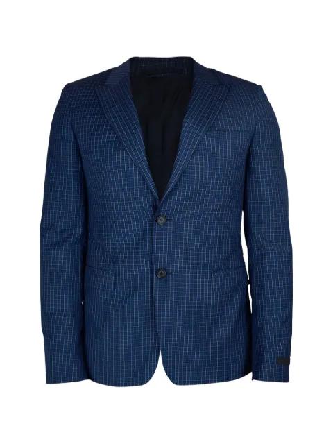 checkered button blazer by PRADA