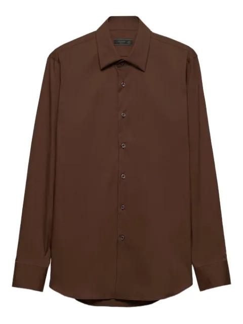 classic-collar cotton shirt by PRADA