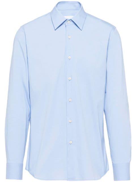 classic-collar stretch shirt by PRADA