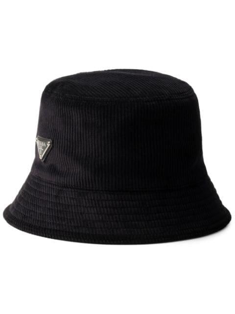 corduroy bucket hat by PRADA
