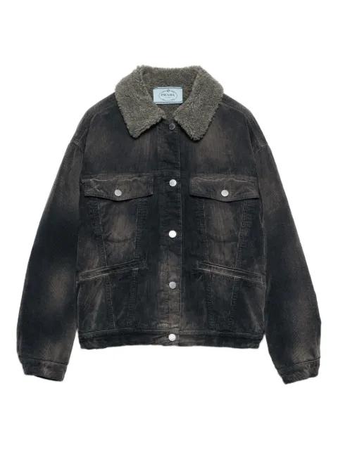 corduroy denim jacket by PRADA