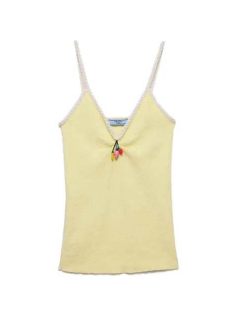 cotton bouclé top by PRADA