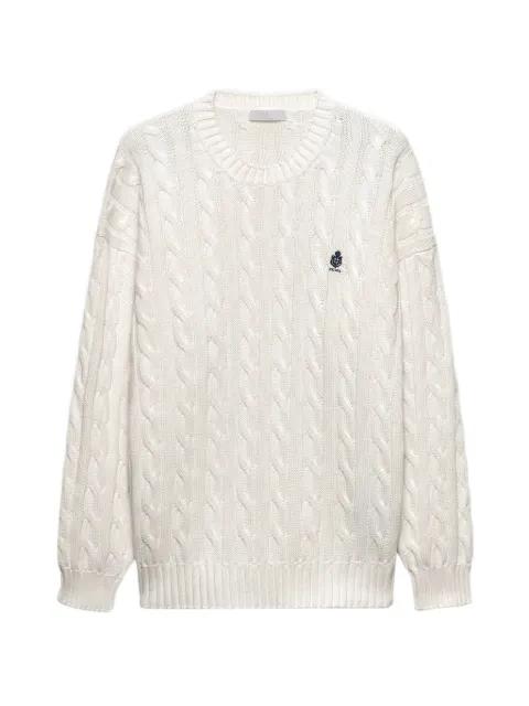 cotton crew-neck sweater by PRADA