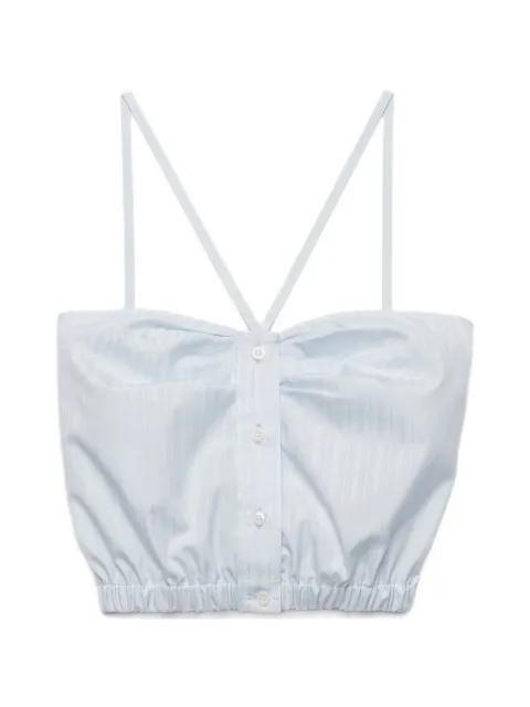 cotton crop top by PRADA