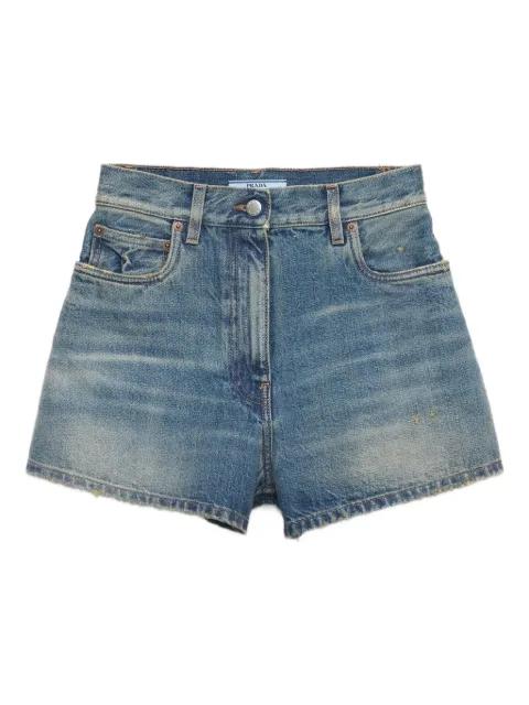cotton denim shorts by PRADA