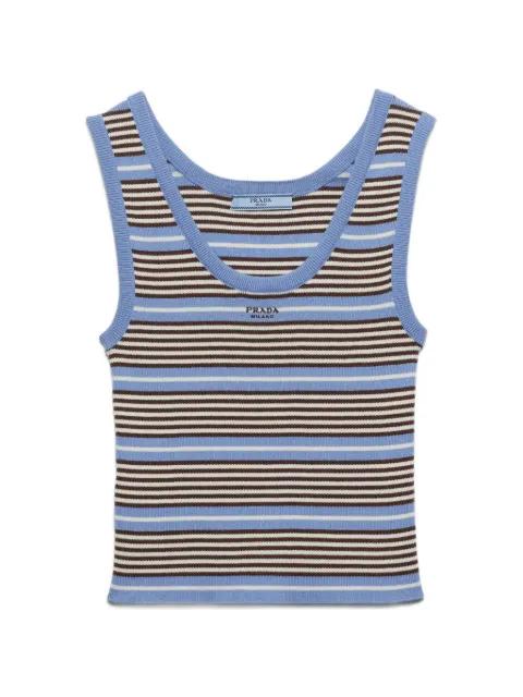 cotton knit tank top by PRADA