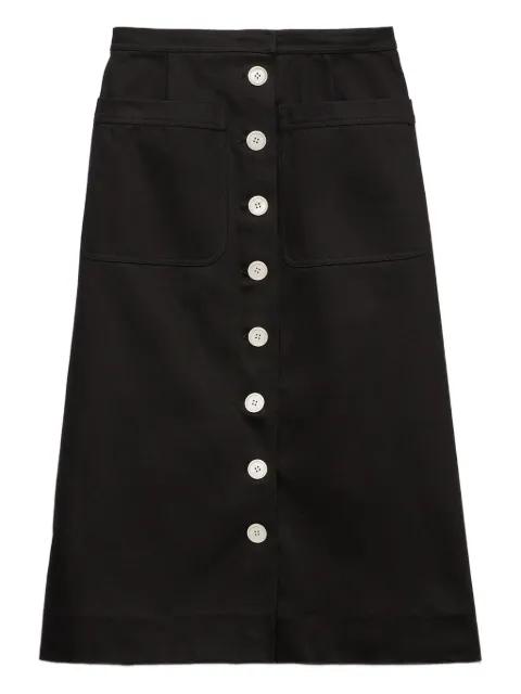 cotton midi skirt by PRADA