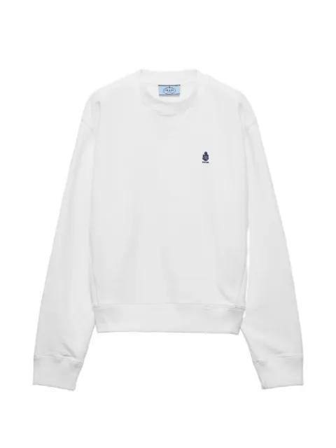 crew-neck cotton sweatshirt by PRADA