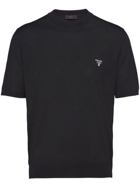 crew-neck wool T-shirt by PRADA