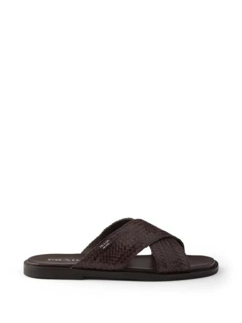 crisscross slides by PRADA