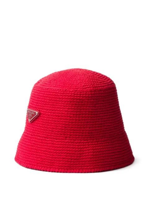 crochet bucket hat by PRADA