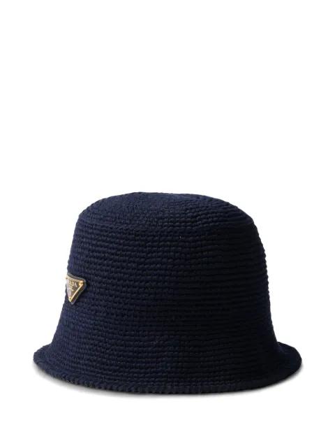 crochet bucket hat by PRADA
