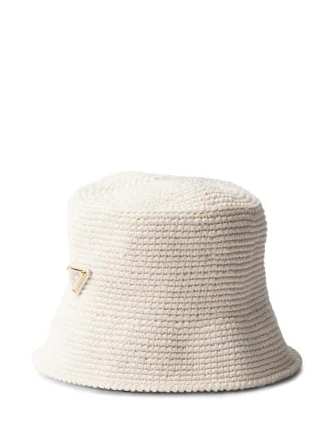 crochet bucket hat by PRADA