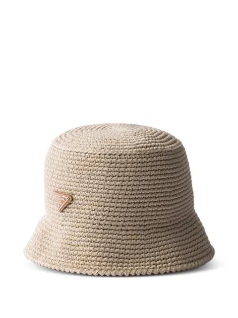 crochet bucket hat by PRADA