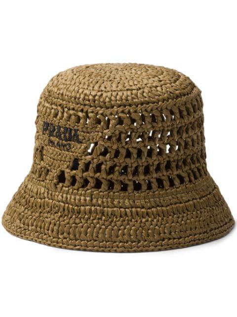 crochet bucket hat by PRADA