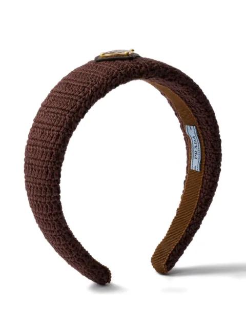 crochet headband by PRADA