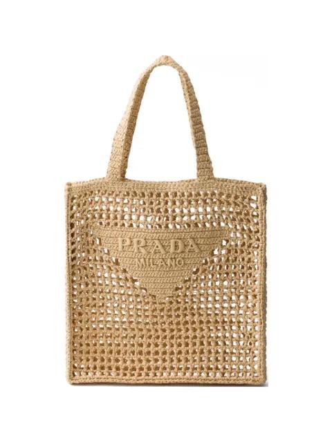 crochet tote bag by PRADA