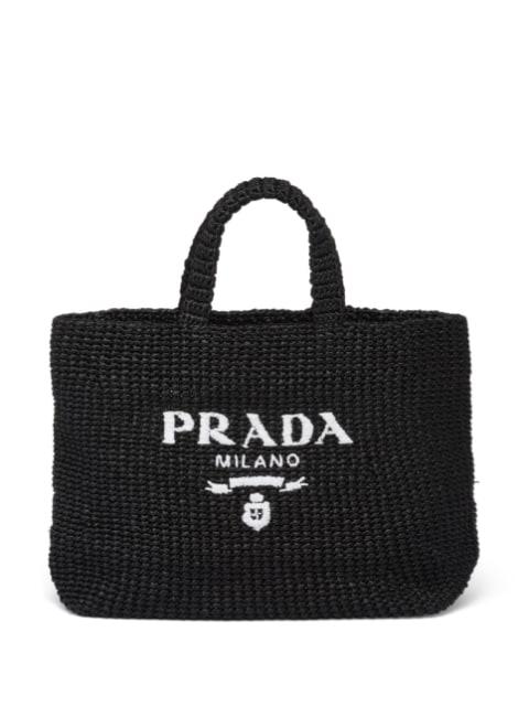 crocheted tote bag by PRADA