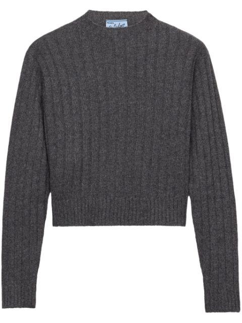 cropped Re-Cashmere sweater by PRADA