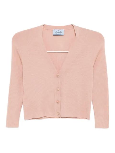 cropped knit cardigan by PRADA 