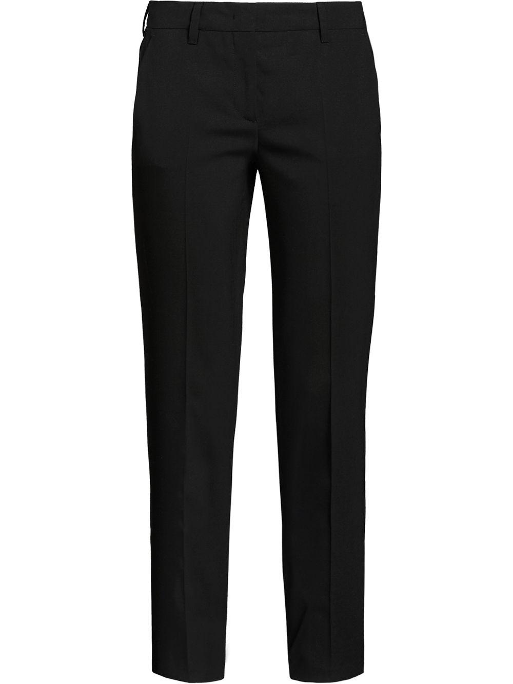 cropped slim-fit trousers by PRADA