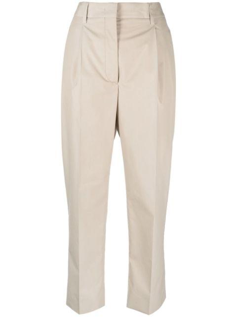 cropped tailored trousers by PRADA